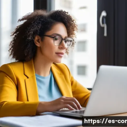 Home 33 규제준수 자격 시험의 주요 포인트 - A professional Hispanic businesswoman studying compliance certification at home, surrounded by open ...