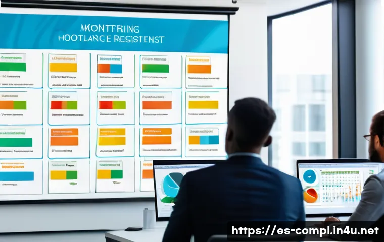 규제준수 업무에서 발생한 문제 해결 사례 - A modern corporate office environment showing a diverse team of professionals engaged in a complianc...